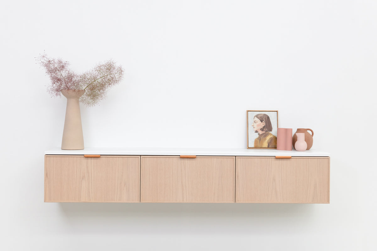 Slim on sale white sideboard